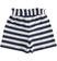Pantaloni bambina corti fantasia rigata con fiocco ido NAVY-3854 back