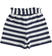 Pantaloni bambina corti fantasia rigata con fiocco ido NAVY-3854_back