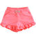 Shorts bambina in felpa con ruches ido			FUXIA FLUO-5837