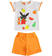 Completo bambina 100% cotone Bing e Flop ido BIANCO-ARANCIO-6TF8