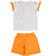 Completo bambina 100% cotone Bing e Flop ido BIANCO-ARANCIO-6TF8 back