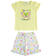 Pigiama bambina 100% cotone ido GIALLO-1415