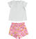 Completo Emoji bambina in jersey stretch con stampa ido BIANCO-0113 back