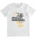T-shirt bambino in 100% cotone con stampa moto ido BIANCO-0113