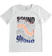 T-shirt bambino colorata 100% cotone tema musica ido BIANCO-0113