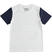 T-shirt bambino con stampa colorata e maniche a contrasto ido BIANCO-0113_back