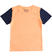 T-shirt bambino con stampa colorata e maniche a contrasto ido ARANCIO-1932_back