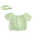 Camicia per bambina rigata con fascia per capelli ido GREEN-5221_back