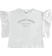 T-shirt bambina in 100% cotone con stampa ido BIANCO-0113