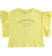 T-shirt bambina in 100% cotone con stampa ido GIALLO-1417