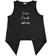 Canotta bambina in 100% cotone con spacco ido			NERO-0658