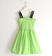 Abito bambina con corpetto elasticizzato ido GREEN-5221 back