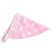 Bandana per neonata con cuori linea beachwear ido BIANCO-ROSA-6TD4