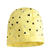 Cappello modello cuffia per bambina con cuori ido GIALLO-NERO-6SM5