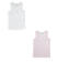 Kit due canotte intime per bambina 100% cotone ido ROSA-BIANCO-8001