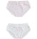 Kit due slip 100% cotone per bambina ido ROSA-BIANCO-8001