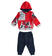 Tuta bambino in cotone garzato ido ROSSO-2253