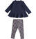 Completo bambina in cotone ido NAVY-3854_back