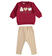 Completo leggings e maglia bambina ido BORDEAUX-2537