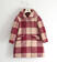 Cappotto ragazza fantasia check ido BORDEAUX-2537 back