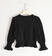 Maglia ragazza con arricciatura ido NERO-0658 back