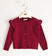 Cardigan bambina con balze ido BORDEAUX-2537