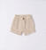 Elegante pantalone corto neonato in lino ido			BEIGE-0451