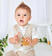 Elegante completo neonato in lino ido BEIGE-0451