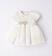 Elegante abito cerimonia neonata in lino ido PANNA-0112 back