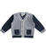 Elegante cardigan in tricot 100% cotone ido NAVY-3885
