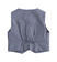 Elegante gilet in cotone fantasia rigata ido NAVY-3885 back