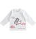 Maglietta girocollo 100% cotone con panda aviatore ido BIANCO-0113
