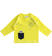 Maglietta girocollo 100% cotone con numeri e orsetto ido GIALLO-1434
