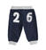 Pantalone in felpa leggera con numeri ido NAVY-3885_back