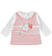 Maglietta girocollo 100% cotone con gattino ido BIANCO-ROSSO-8025