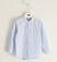 Camicia bambino a manica lunga misto cotone stretch fil a fil ido AZZURRO-3811