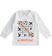 T-shirt bambino 100% cotone con grafica ispirata al mondo del calcio ido BIANCO-0113