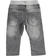 Pantalone in denim maglia con nastri in gros grain ido GRIGIO CHIARO-7992_back