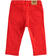 Pantalone bambino modello 5 tasche in twill di cotone ido ROSSO-2235_back