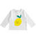 T-shirt a manica lunga bambina in cotone con paillettes gira e brilla ido			BIANCO-0113
