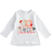 T-shirt "Amiche del cuore" 100% cotone ido BIANCO-0113