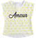 T-shirt "Amour" 100% cotone ido			BIANCO-0113
