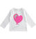 T-shirt bambina 100% cotone con paillettes gira e brilla ido			BIANCO-0113