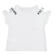 T-shirt smanicata bambina in cotone stretch con spalla scoperta ido BIANCO-0113_back