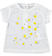 T-shirt 100% cotone con margherite ido BIANCO-0113