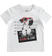 T-shirt bambino mezza manica 100% cotone con stampa fotografica ido BIANCO-0113