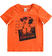 T-shirt bambino mezza manica 100% cotone con stampa fotografica ido ARANCIO-2213