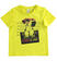 T-shirt bambino mezza manica 100% cotone con stampa fotografica ido VERDE-5243