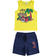 Comodo completo due pezzi bambino 100% cotone ido			GIALLO-BLU-8017