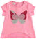 T-shirt bambina mezza manica in cotone stretch taglio vivo ido ROSA BUBBLE-2421